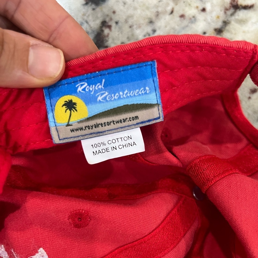 Red Destin Baseball Cap Royal Resortwear 100% cotton - Picture 3 of 4
